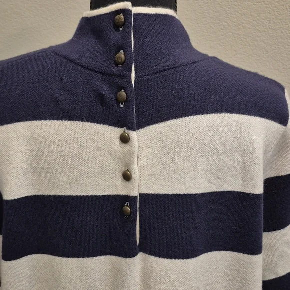 NWT Anthropologie | Maeve The Annalise Navy Mock Neck Dress | XL - Picture 8 of 13